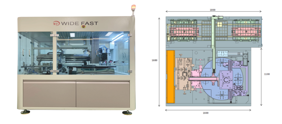 手机保（bǎo）护膜层叠送料全自动转盘（pán）丝网印刷机